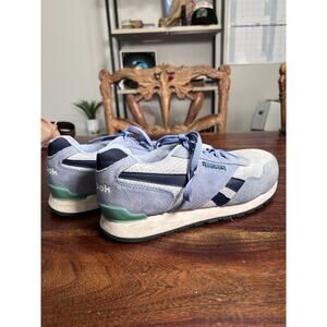 Reebok Athletic Shoes Women's 10.5W Blue Suede Safety Toe Slip Resistant